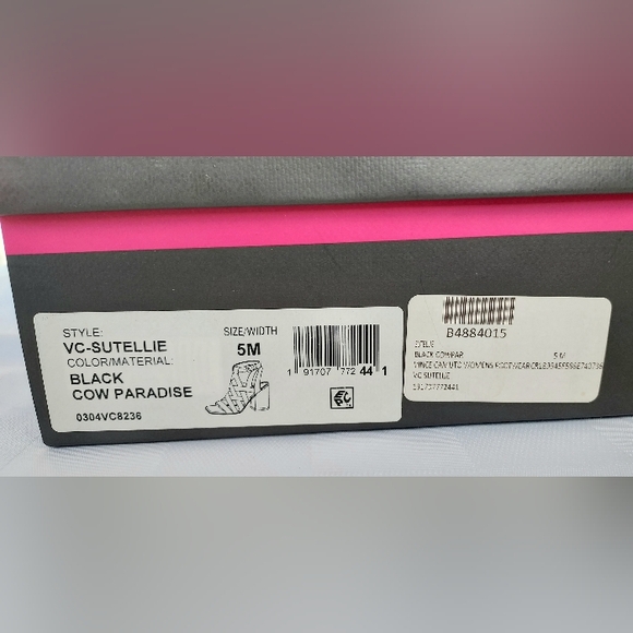 Vince Camuto Black Strappy Women's Sandals Size 5 NWT - Picture 11 of 13